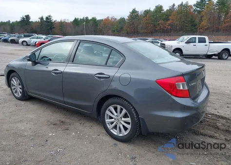 2012 Honda Civic Ex-L из США, поврежденный, VIN 2HGFB2F9XCH549650